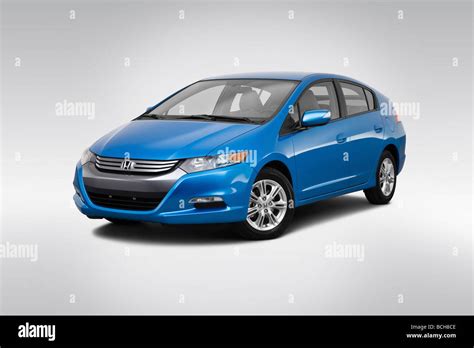 2010 Honda Insight Hybrid Ex In Blue Front Angle View Stock Photo Alamy