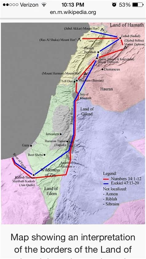 Ezekiel Map Canaan Map Homeschool Worksheets Homeschooling Bible