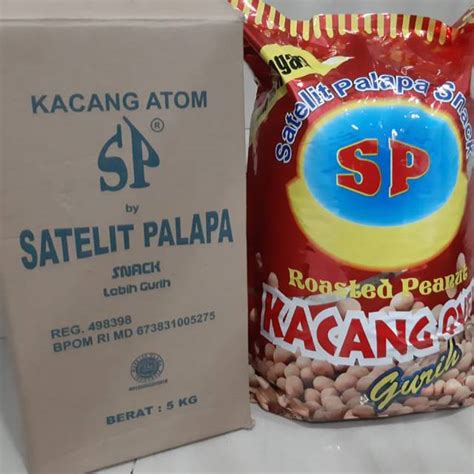 Jual Khusus Gosend Grabb Kacang Atom Cap Satelit Palapa Kartonan Isi 5