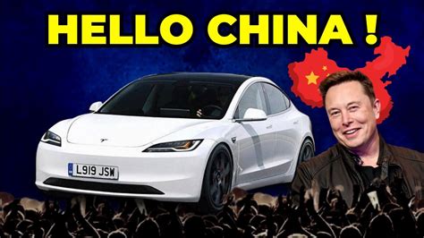 Teslas Revamped Model 3 Makes Real Life China Debut Youtube