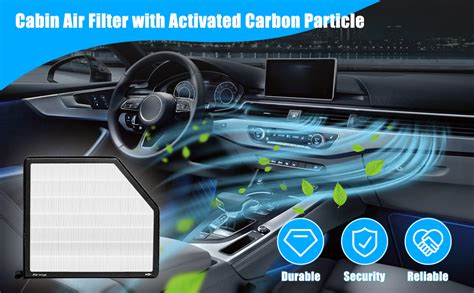 Amazon.com: Cabin Air Filter with Activated Carbon Particle Fit for ...