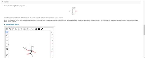 Solved Part B Given The Following Fischer Projection Chegg