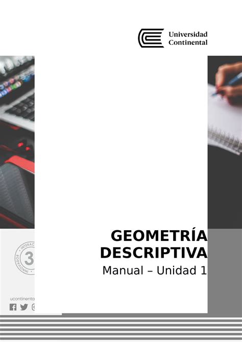 Unidad 1 Geometría Descriptiva GEOMETRÍA DESCRIPTIVA Manual Unidad