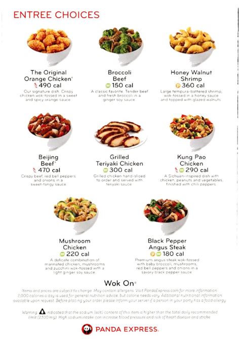 Panda Express Menu With Prices Worthasse