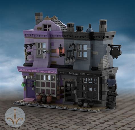 Moc Hp Diagon Alley Potages Cauldron Shop And Mr Mullpepper S