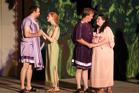 Hermia, Helena, Lysander and Demetrius in Athenian clothes. | Sueño de una noche de verano ...