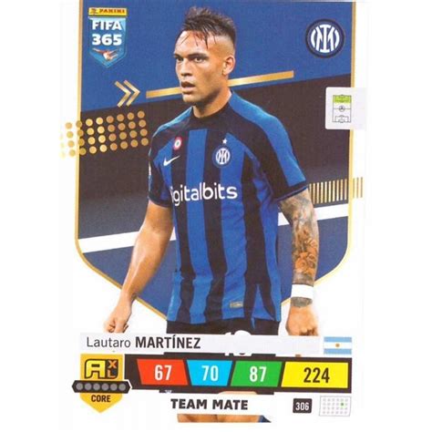 Offer Soccer Cards Lautaro Martínez Inter Milán Adrenalyn XL Fifa 365 2023