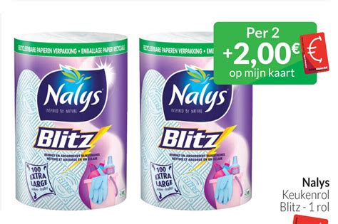 Nalys Keukenrol Blitz 1 rol promotie bij Intermarché