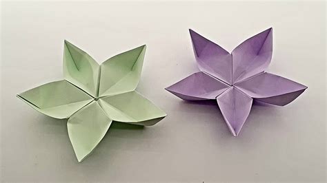 Kwiatek Jak Zrobi Z Kartki Papieru Origami Youtube