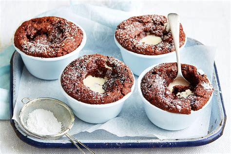 Individual Chocolate Self Saucing Puddings Recipe Self Saucing Pudding Chocolate Pudding