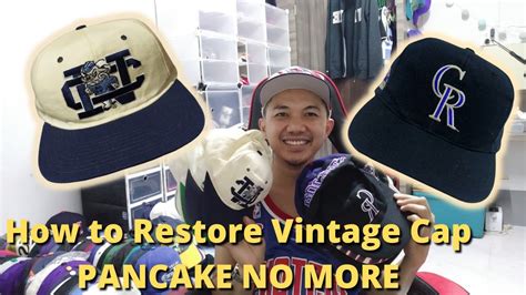 How To Restore Vintage Cap Pancake No More Youtube