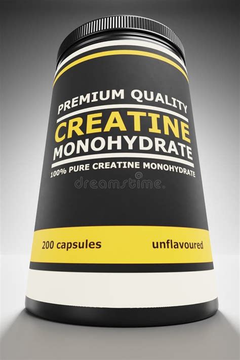 3D Render of Creatine stock illustration. Illustration of pack - 299145827