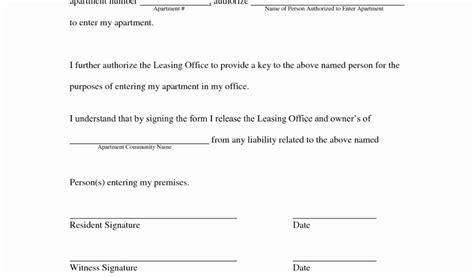 Employee Key Holder Agreement Template Hamiltonplastering