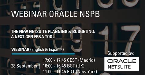 Webinar The New Oracle Netsuite Planning And Budgeting