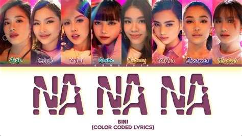 Bini Na Na Na Color Coded Lyrics Youtube