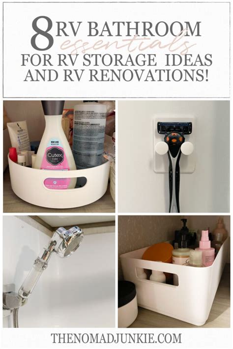 8 Rv Bathroom Essentials For Rv Storage Ideas And Rv Renovations The