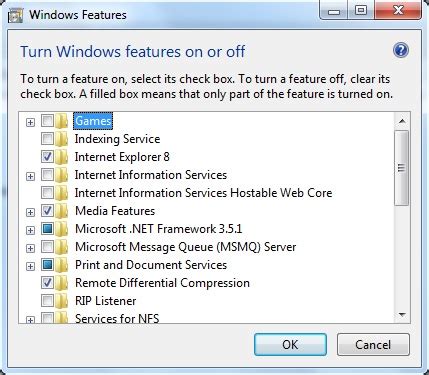 Run Command For Turn On Or Off Windows Features