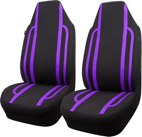 Fh Group Front Set Cloth Car Seat Cover For Bucket Seats 1 Piece Seat Cover