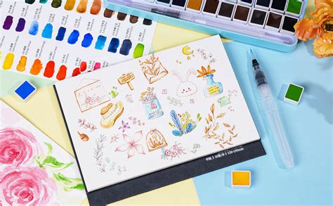 Amazon Meiliang Watercolor Paint Set Vivid Colors In Pocket