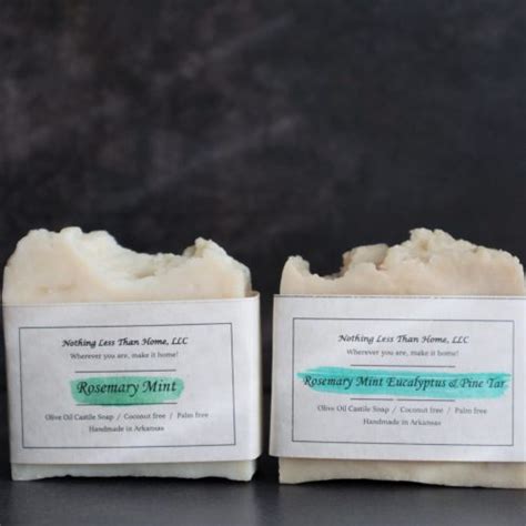 Rosemary Mint Soap Bars Nothing Less Than Home