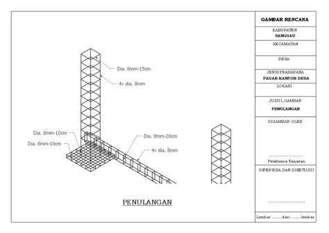 Contoh Rab Pagar Tembok Materi Belajar Online