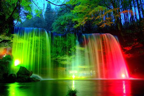 Rainbows And Waterfalls Wallpaper