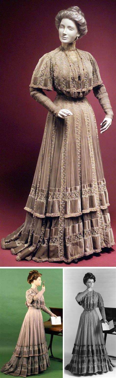 Afternoon Dress Doucet Ca 1903 Silk One Piece Metropolitan Museum