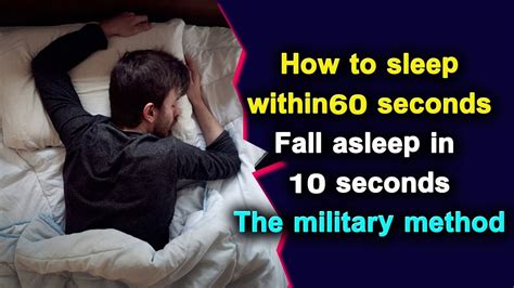 How To Sleep Within 60 Seconds Fall Asleep In 10 Seconds The