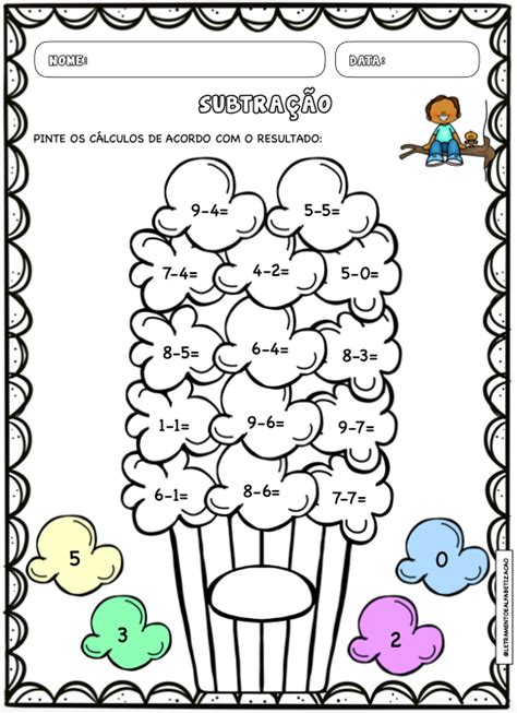 Subtra O Atividades De Subtra O Atividades De Alfabetiza O