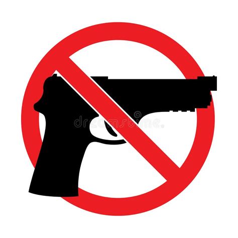 No Guns Allowed Sign Stock Vector Illustration Of Crime 67302570