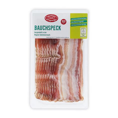 ZURÜCK ZUM URSPRUNG Speckspezialitäten Bauchspeck HOFER