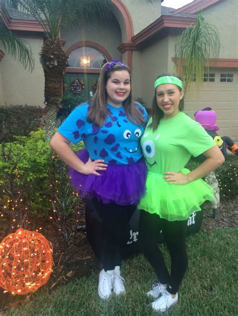 Easy Diy Halloween Costumes Mike And Sully Mike And Sully Costume