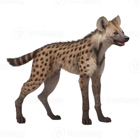 Ai Generated Hyena Standing Isolated On Transparent Background 41468914 Png