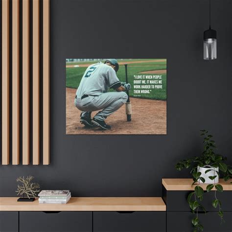 Derek Jeter Motivational Quote Wall Art Inspirational Quote Etsy