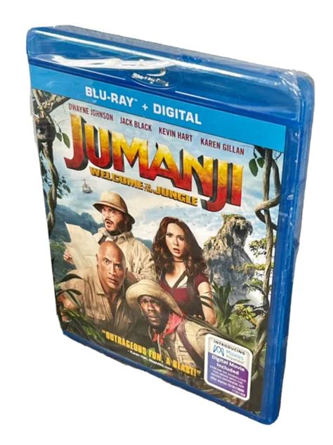 JUMANJI WELCOME TO The Jungle Blu Ray Digital 2018 NEW Sealed EUR