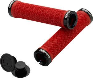 Sram Locking Grips Red With Double Clamps End Plugs Alltricks