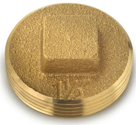 Oatey® 42369 Brass Cleanout Plug With Raised Head 1 1 2 Traditional Hardware By Toolbox