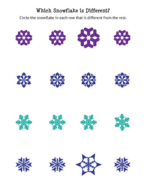 Which Snowflake Is Different? - Gift of Curiosity