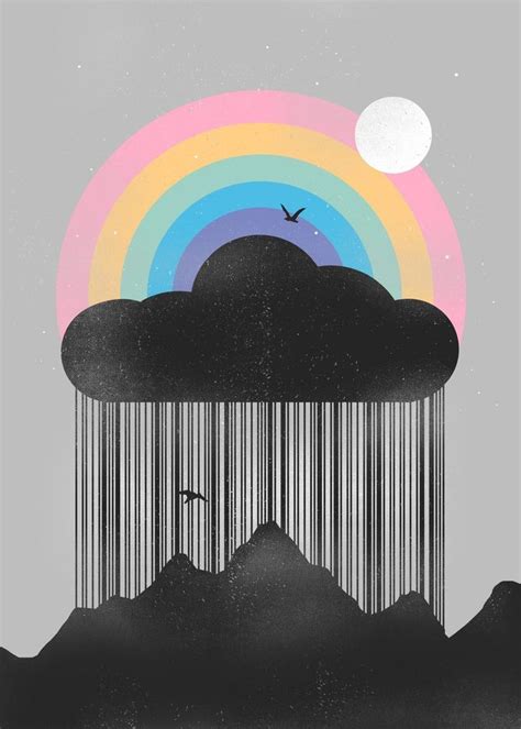 Beyond The Rain Poster Picture Metal Print Paint By Norman Duenas