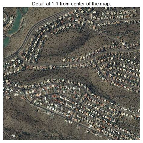 Aerial Photography Map of Fountain Hills, AZ Arizona