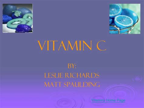 Ppt Vitamin C Powerpoint Presentation Free Download Id 233844