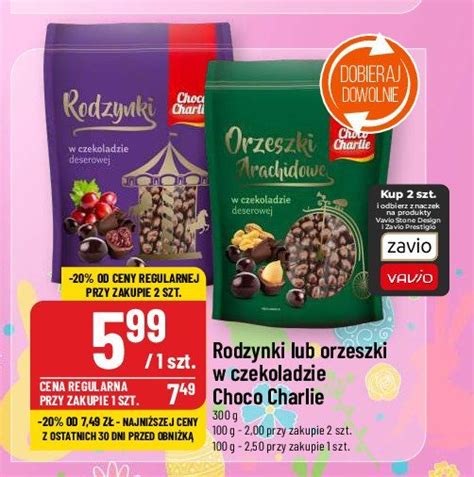 Orzeszki Arachidowe W Czekoladzie Choco Charlie Cena Promocje