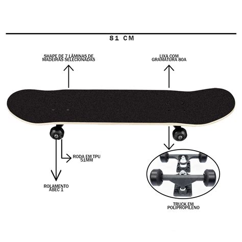 Skate Montado Semi Profissional Para Iniciantes Completo Cisco Skate