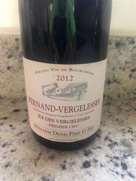 Denis Pere Fils Pernand Vergelesses Er Cru Ile Des Vergelesses