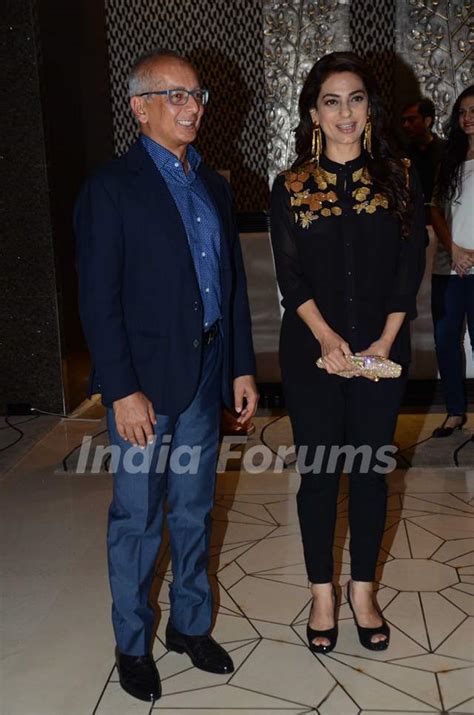 Actress Juhi Chawla with her husband Jay Mehta at Success party of 'NGO ...