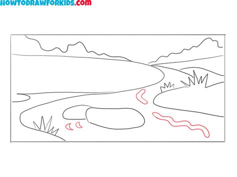 How To Draw A River Easy Drawing Tutorial For Kids