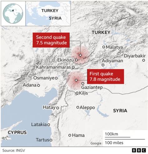 Turkey And Syria Earthquake Location Where Di Quake Hit And Why E Dey