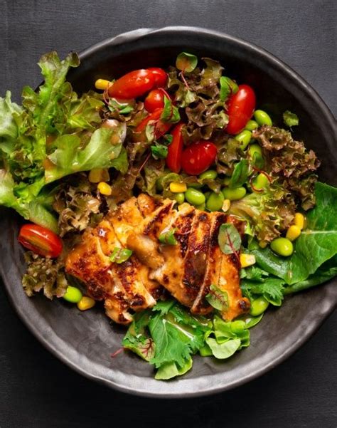 Miso Grilled Chicken Salad Bowl Marions Grilled Chicken Salad