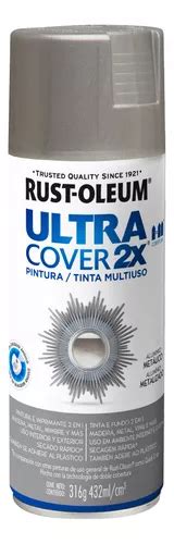 Tinta spray Ultra Cover Color 340 ml Rust Oleum Rex cor de alumínio