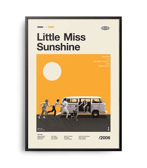 Mid Century Modern Little Miss Sunshine Movie Poster Weekend Poster